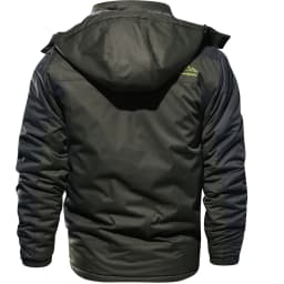 Men Fashion Outdoor Hard Shell Parkas Men Fleece Lined Thickened Parkas Men Plus Size Warm Daily Outerwear Male Winter Overcoat
