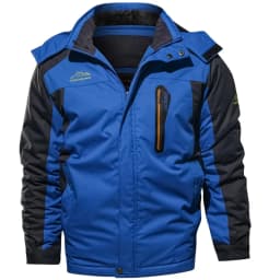Men Fashion Outdoor Hard Shell Parkas Men Fleece Lined Thickened Parkas Men Plus Size Warm Daily Outerwear Male Winter Overcoat