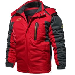 Men Fashion Outdoor Hard Shell Parkas Men Fleece Lined Thickened Parkas Men Plus Size Warm Daily Outerwear Male Winter Overcoat