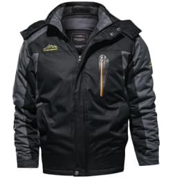 Men Fashion Outdoor Hard Shell Parkas Men Fleece Lined Thickened Parkas Men Plus Size Warm Daily Outerwear Male Winter Overcoat