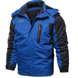 Men Fashion Outdoor Hard Shell Parkas Men Fleece Lined Thickened Parkas Men Plus Size Warm Daily Outerwear Male Winter Overcoat