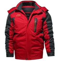 Men Fashion Outdoor Hard Shell Parkas Men Fleece Lined Thickened Parkas Men Plus Size Warm Daily Outerwear Male Winter Overcoat