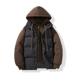 Legible 2026 Winter Jacket Men Casual Loose Thicken Warm Mens Parkas Solid Stand Collar Winter Coat Man