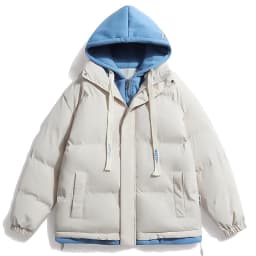 Legible 2026 Winter Jacket Men Casual Loose Thicken Warm Mens Parkas Solid Stand Collar Winter Coat Man