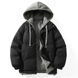 Legible 2026 Winter Jacket Men Casual Loose Thicken Warm Mens Parkas Solid Stand Collar Winter Coat Man