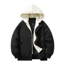 Legible 2026 Winter Jacket Men Casual Loose Thicken Warm Mens Parkas Solid Stand Collar Winter Coat Man