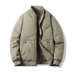 Legible 2026 Winter Jacket Men Casual Loose Thicken Warm Mens Parkas Solid Stand Collar Winter Coat Man