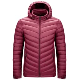 Men's Autumn and Winter New Lightweight Stand Collar Cotton Jacket, Solid Color Leisure Youth Multi-pocket Zipper Cotton Jacket