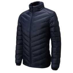 Men's Autumn and Winter New Lightweight Stand Collar Cotton Jacket, Solid Color Leisure Youth Multi-pocket Zipper Cotton Jacket