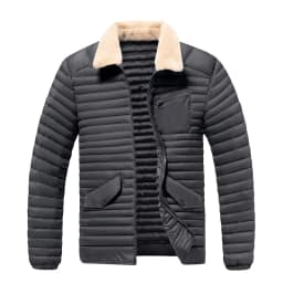 New Style Turn-down Collar Men Parkas Fashion Casual Warm Cotton Jackets Thicken Comfortable Outerwear Solid Color All-match