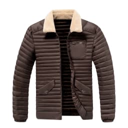 New Style Turn-down Collar Men Parkas Fashion Casual Warm Cotton Jackets Thicken Comfortable Outerwear Solid Color All-match
