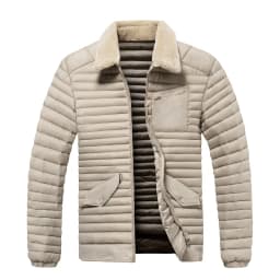 New Style Turn-down Collar Men Parkas Fashion Casual Warm Cotton Jackets Thicken Comfortable Outerwear Solid Color All-match
