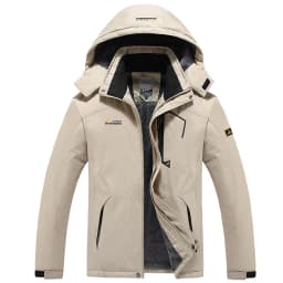Couple Style Casual Parka Men Zipper Pocket Fleece Lined Coat Men Thickened Warm Windproof Parkas Men Loose Zipper Hooded Parkas