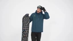 TACVASEN Mens Heavyweight Ski Jacket Waterproof Fleece Parka Detached Hood Windproof Placket Outdoor Coat Winter Warm 5 Pocket