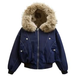 Loose Hooded Faux Mink Collar Couple Short Parkas Hip-hop Winter Men Coat New Casual Thick Warm Women Parka Coat Streetwear