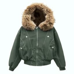 Loose Hooded Faux Mink Collar Couple Short Parkas Hip-hop Winter Men Coat New Casual Thick Warm Women Parka Coat Streetwear