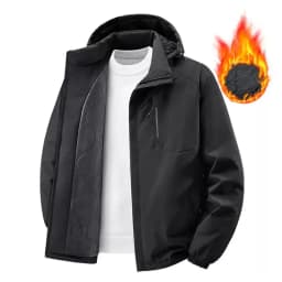 New Autumn/Winter Fashion Outdoor Sports Windproof Thickened Warm Hooded Cotton Jacket Men's Casual Loose Plus Size Coat
