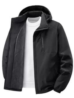 New Autumn/Winter Fashion Outdoor Sports Windproof Thickened Warm Hooded Cotton Jacket Men's Casual Loose Plus Size Coat