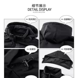 New Autumn/Winter Fashion Outdoor Sports Windproof Thickened Warm Hooded Cotton Jacket Men's Casual Loose Plus Size Coat