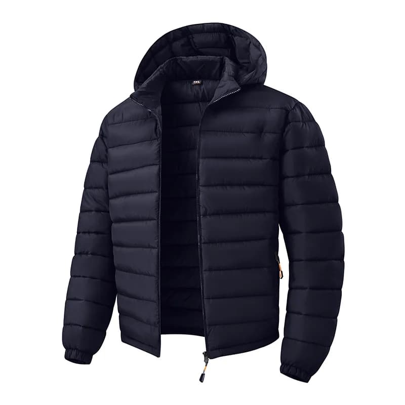 Men New Thickened Parkas Men Detachable Hood Warm Parkas Men Business Casual Garments For Middle-aged Elderly Fathers Parkas