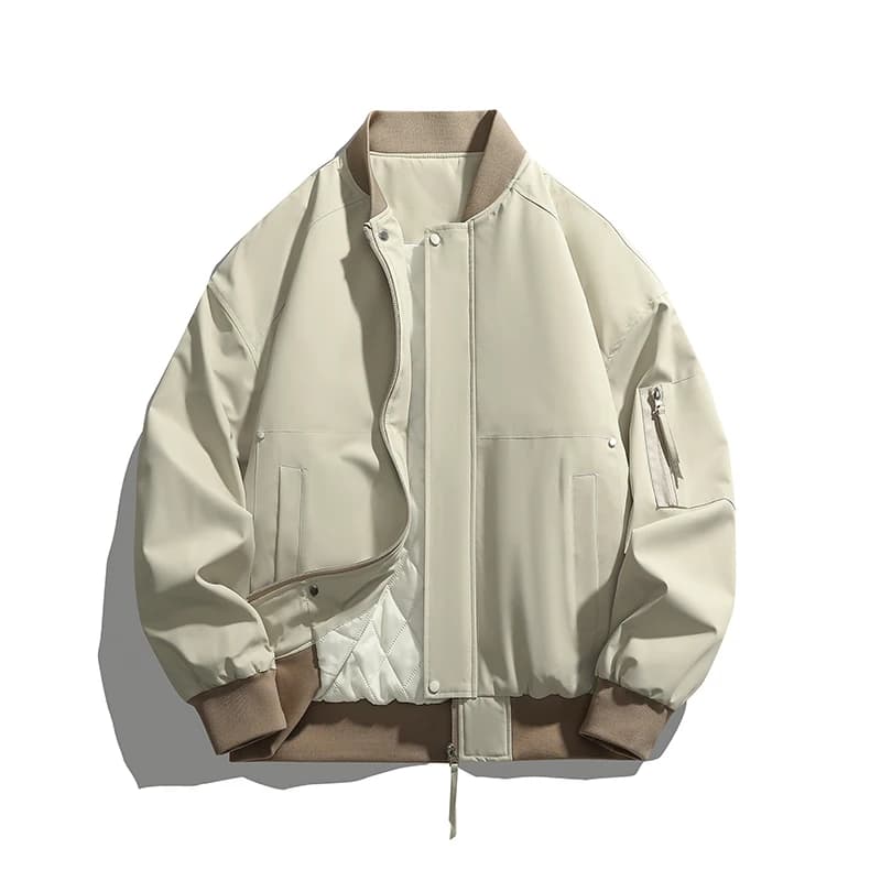 Winter Fashion Casual Cotton Jackets for Men Solid Color Thicken Warm Male Parkas Comfort Baseball Collar Outerwear New Style