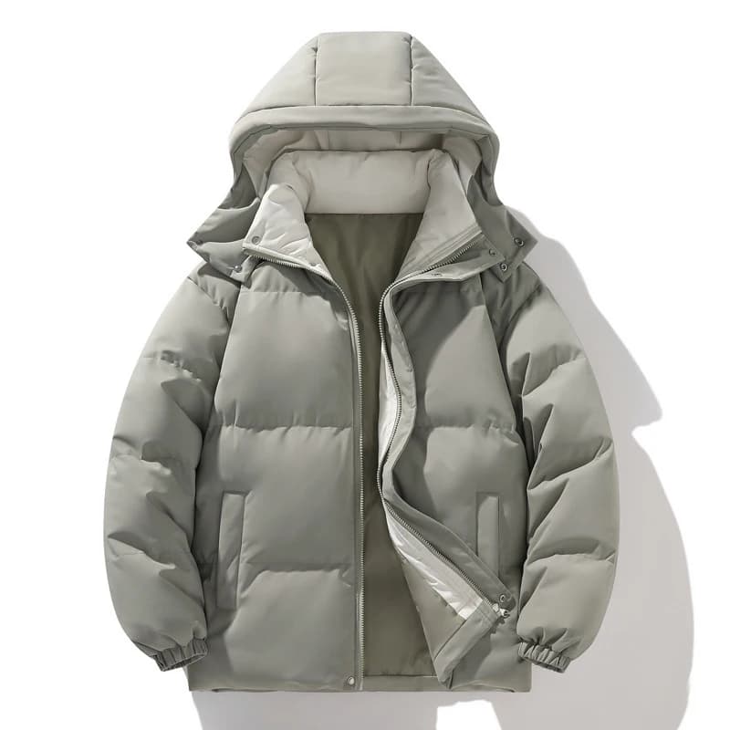 Winter Mens Warm Down Padded Jackets Fashion Man Cotton Windbreaker Hooded Parkas Men Loose Thermal Thick Zipper Coats Clothing