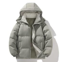 Winter Mens Warm Down Padded Jackets Fashion Man Cotton Windbreaker Hooded Parkas Men Loose Thermal Thick Zipper Coats Clothing