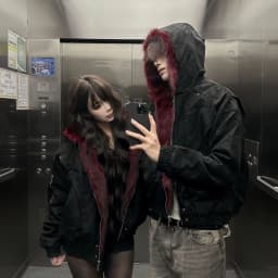 American y2k Retro Hooded Jacket  Men Women Cotton PU Leather High-quality Winter Velvet Short Loose Warm Outwear