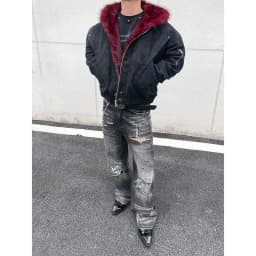 American y2k Retro Hooded Jacket  Men Women Cotton PU Leather High-quality Winter Velvet Short Loose Warm Outwear