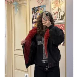 American y2k Retro Hooded Jacket  Men Women Cotton PU Leather High-quality Winter Velvet Short Loose Warm Outwear