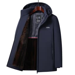 2024 Winter New Fashion Trend Thick Warm Cotton-Padded Jacket Men's Casual Relaxed Comfortable Waterproof Plus-Size Coat L-5XL