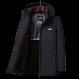 2024 Winter New Fashion Trend Thick Warm Cotton-Padded Jacket Men's Casual Relaxed Comfortable Waterproof Plus-Size Coat L-5XL