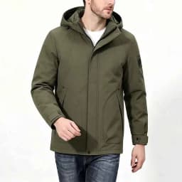 Men New Thickened Hooded Cotton Coat Men Warm Business Casual Long Parkas Men Winter Parkas Suitable For Middle Aged Elderly