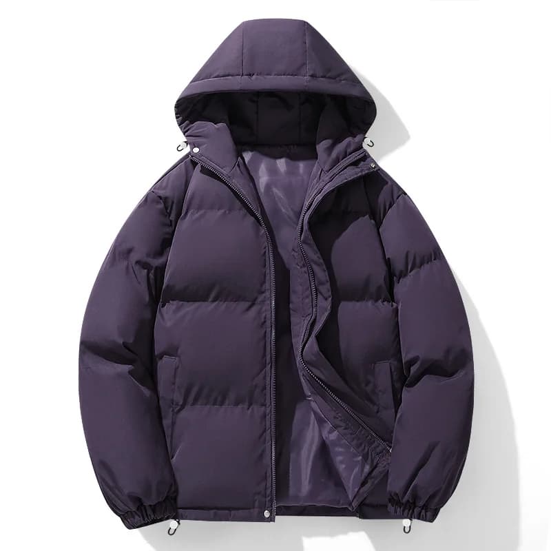 Men Hong Kong Style Hooded Bread Coat Men Oversize Loose Down Cotton Outfit Men Thick Cold Resistant Youth Winter Hooded Parkas