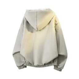 Autumn Winter Ladies Loose Hooded Parka Jacket American Vintage Thick Fleece Fur Collar Padded Cotton Coat Daily Travel Fashion