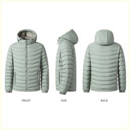 Men's Detachable Removable Hood Windbreaker Parka Waterproof Lightweight Insulated Quilted Jacket Outdoor Sports Travel Parkas