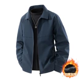 New Arrival High Grade Men Cotton Padded Jacket Spring Autumn Middle Aged Plus Size Business Casual Versatile Dad StyleOuterwear