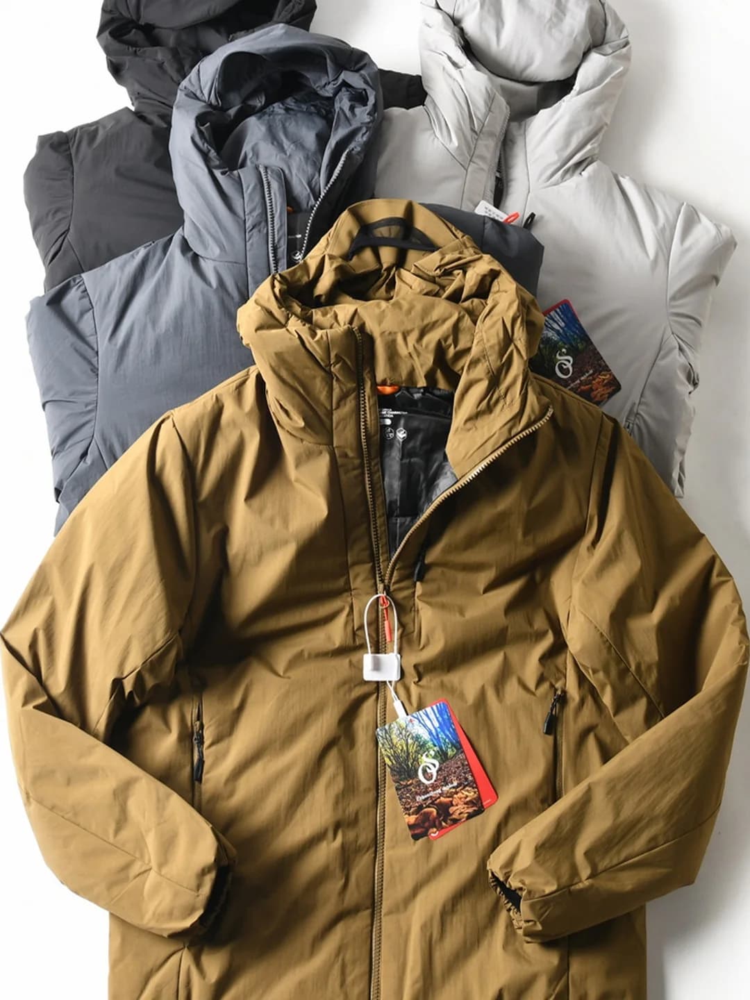 Dipin Titer Men's Lightweight Hooded Jacket Outdoor Waterproof Windproof Warm Cotton Coat Casual Style Youth Fashion