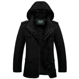 Winter Thickened Parkas Brand High Grade Premium Mens Clothing Fleece Lined Warm Cold Resistant Fashion Parkas Hooded Outerwear