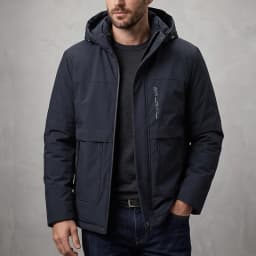 Winter Solid Color Men Parkas Coats Casual Hooded Thicken Warm Cotton Jackets Outdoor Windproof Male Clothes Fashion New Style