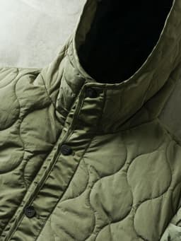 Retro Japanese Style Outdoor Water-Resistant Large Pocket Workwear Bunting Warm Cotton Jacket Hooded Casual Fashion Cityscape