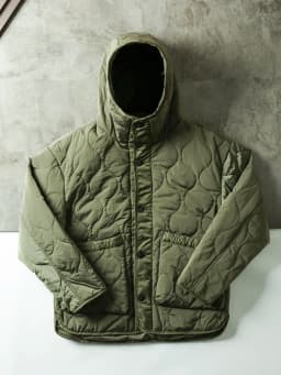 Retro Japanese Style Outdoor Water-Resistant Large Pocket Workwear Bunting Warm Cotton Jacket Hooded Casual Fashion Cityscape