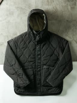 Retro Japanese Style Outdoor Water-Resistant Large Pocket Workwear Bunting Warm Cotton Jacket Hooded Casual Fashion Cityscape