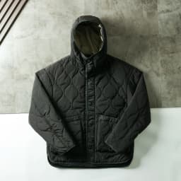 Retro Japanese Style Outdoor Water-Resistant Large Pocket Workwear Bunting Warm Cotton Jacket Hooded Casual Fashion Cityscape
