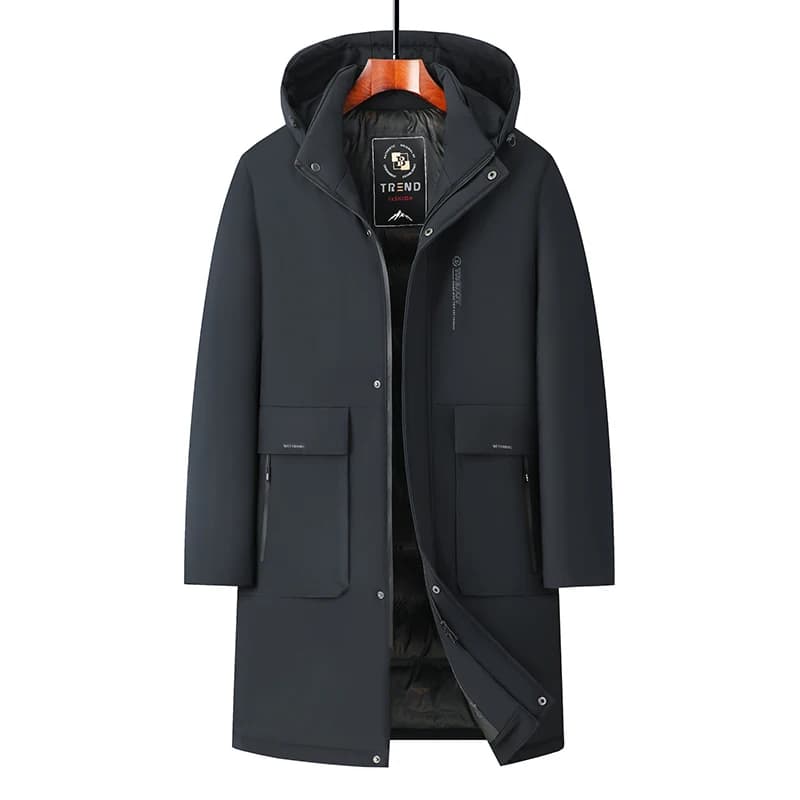 Men's Fashion Windbreaker Parka Coat Overcoat Outdoors Windproof Casual Autumn Winter Warm Hombre New Male Jacket Streetwear