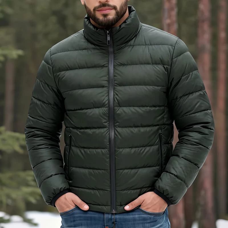 Winter Fashion Men Casual Parkas Thicken Warm Comfortable Male Coats Stand Collar Windproof Cotton Jackets All-match New Style