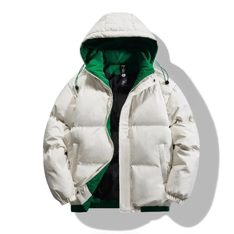 Winter New Style Thicken Men Parkas Outdoor Hooded Warm Male Outerwear Fashion Trend Comfortable Cotton Coats Simple All-match