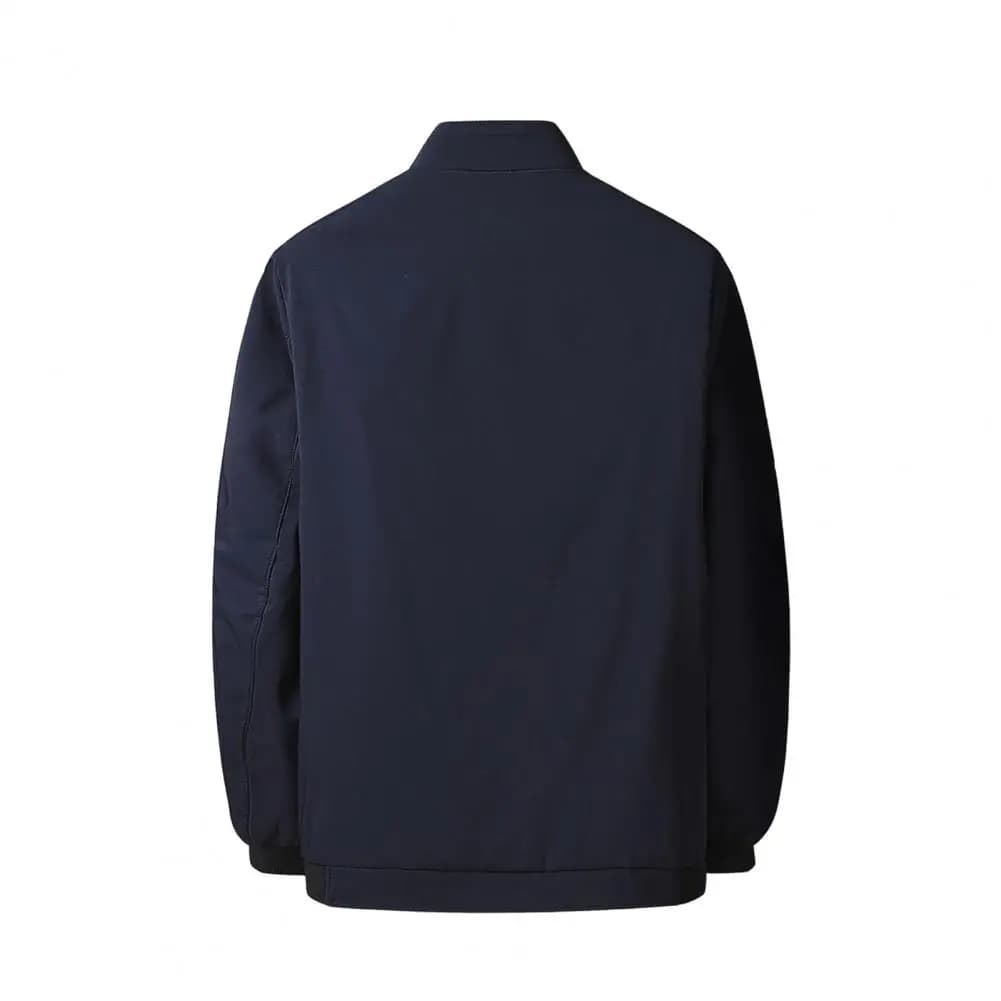Winter Jacket Coat Men Windproof Jacket Men's Stand Collar Jacket Windproof Long Sleeve Outerwear with Zipper Closure Smart