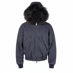FEWQ American Retro Men's Thick Cotton Jacket With Fur Collar Casual All-match Canvas Washed Top 2026 Autumn New 24W3847