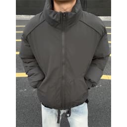 Warmth And Style: Thickened Pilot Cotton Jacket Men's Winter Coat Stand Collar Casual Wear Youth Fashion Warmth Outerwear
